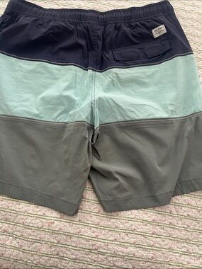 O'Neill Men's Colorblock Swim Shorts in Navy, Mint & Gray